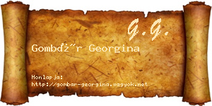 Gombár Georgina névjegykártya